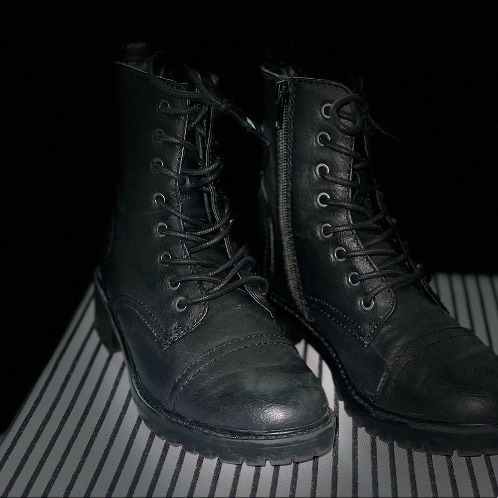 Bundle of 3- Black Boots - Size 6 ~ worn once (Halloween) ~ universal treads